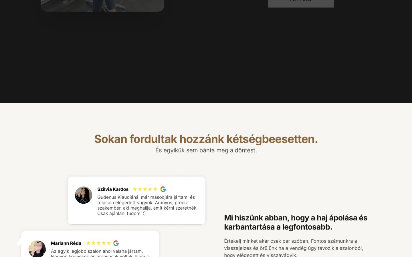 Muzsik Fodrászat — screen 7