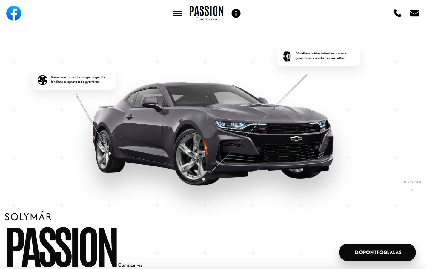 Passion Gumiszerviz — screen 1